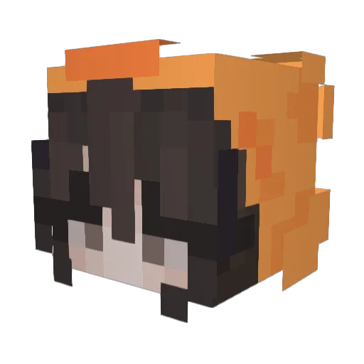 eguhybom Minecraft avatar head, 3D render
