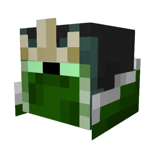 egullz Minecraft avatar head, 3D render