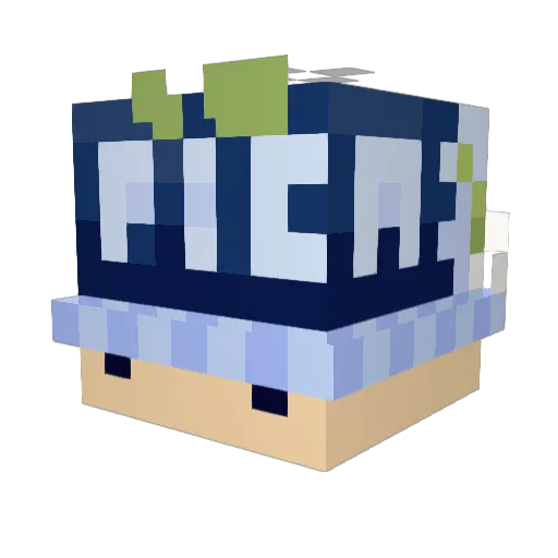 egurt Minecraft avatar head, 3D render