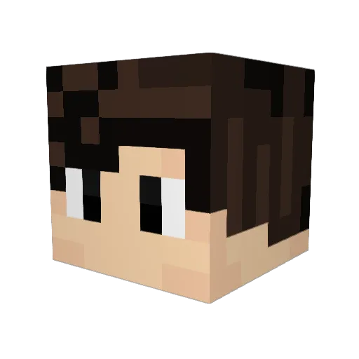 eguysta Minecraft avatar head, 3D render