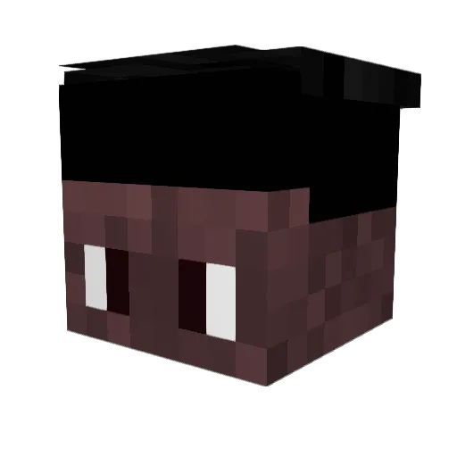 egveran Minecraft avatar head, 3D render