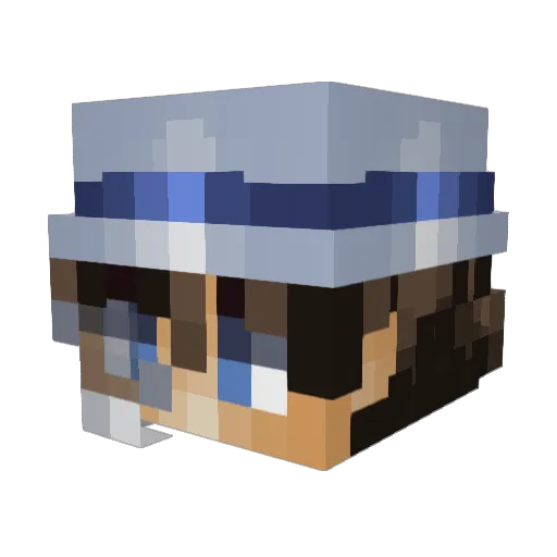 egxb Minecraft avatar head, 3D render