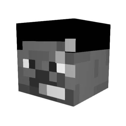 egxry Minecraft avatar head, 3D render