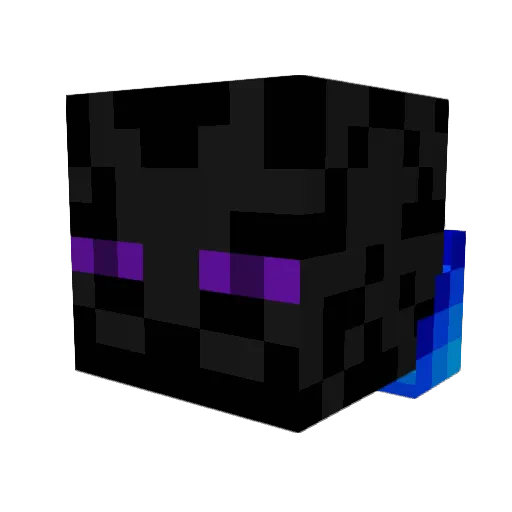 ehbrtej Minecraft avatar head, 3D render