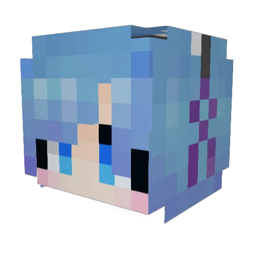 ehdduq0112 Minecraft avatar head, 3D render
