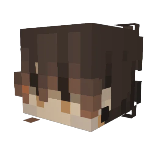 ehdrmfdl44 Minecraft avatar head, 3D render
