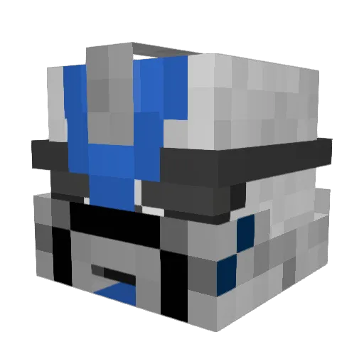 ehebert Minecraft avatar head, 3D render