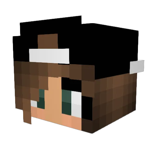 eheilman Minecraft avatar head, 3D render