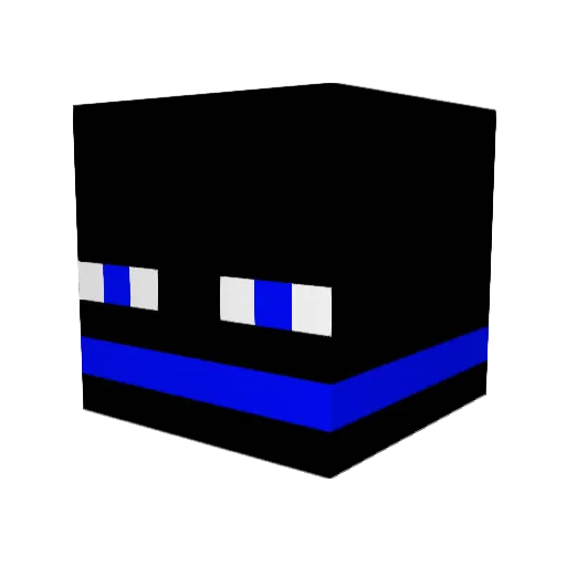 ehek Minecraft avatar head, 3D render