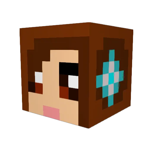 eherring99 Minecraft avatar head, 3D render