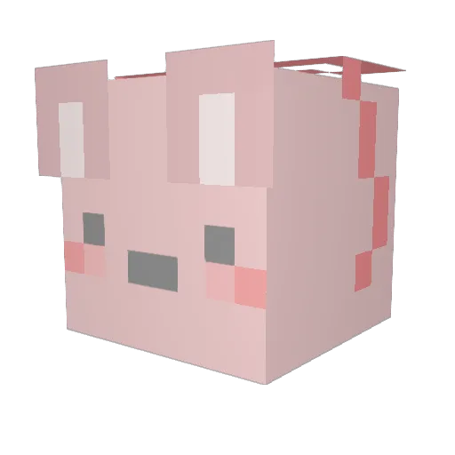 ehfld2222 Minecraft avatar head, 3D render