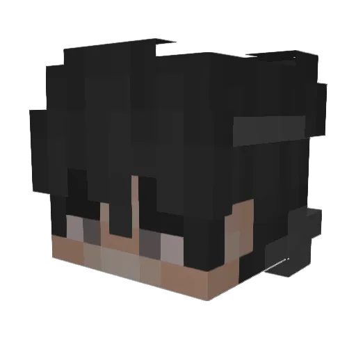 ehhard Minecraft avatar head, 3D render