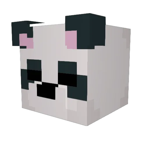 ehhokii Minecraft avatar head, 3D render