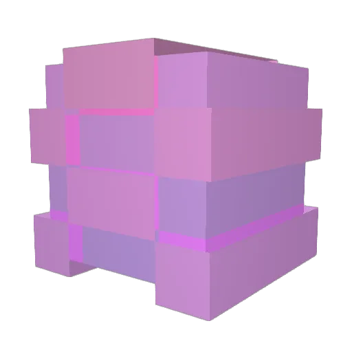 ehiau Minecraft avatar head, 3D render