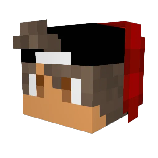 ehikiopy Minecraft avatar head, 3D render