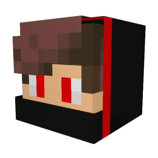 ehiwt Minecraft avatar head, 3D render