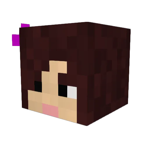 ehmeffbee Minecraft avatar head, 3D render