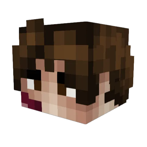 ehnkaerozay Minecraft avatar head, 3D render