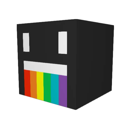 ehosai Minecraft avatar head, 3D render