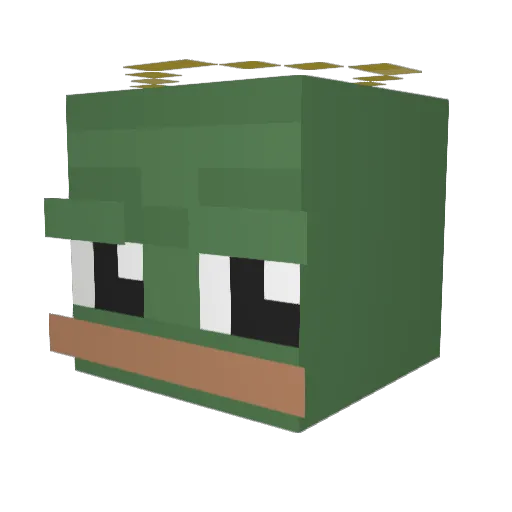 ehph_ Minecraft avatar head, 3D render
