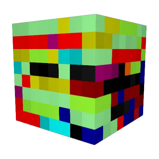 ehrelos Minecraft avatar head, 3D render