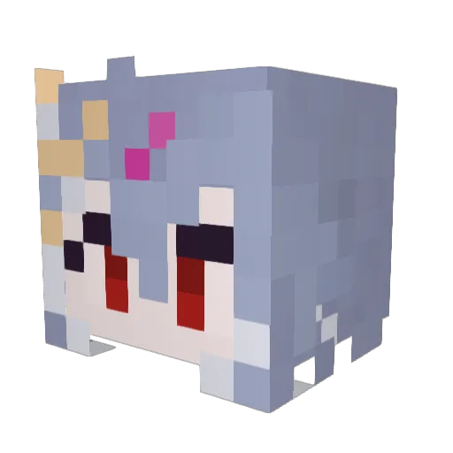 ehrtop Minecraft avatar head, 3D render