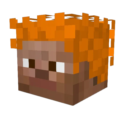 ehubes Minecraft avatar head, 3D render