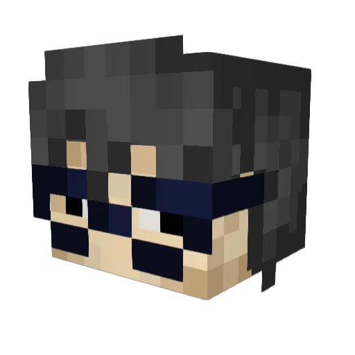 ehychgee Minecraft avatar head, 3D render