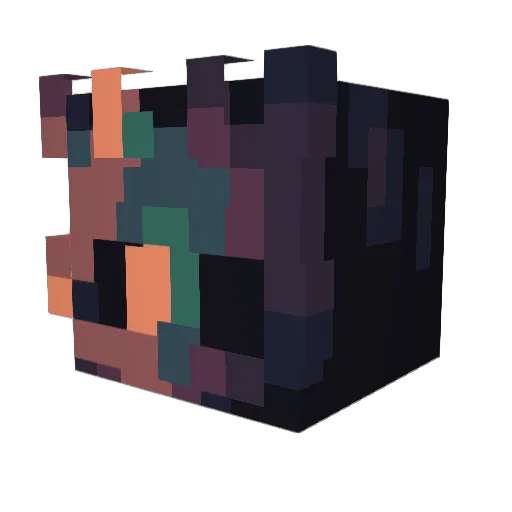 ei753 Minecraft avatar head, 3D render