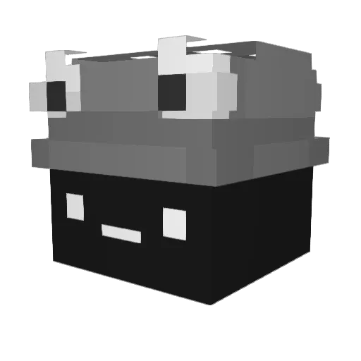 eibqv Minecraft avatar head, 3D render