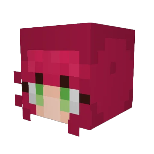 eibrood Minecraft avatar head, 3D render