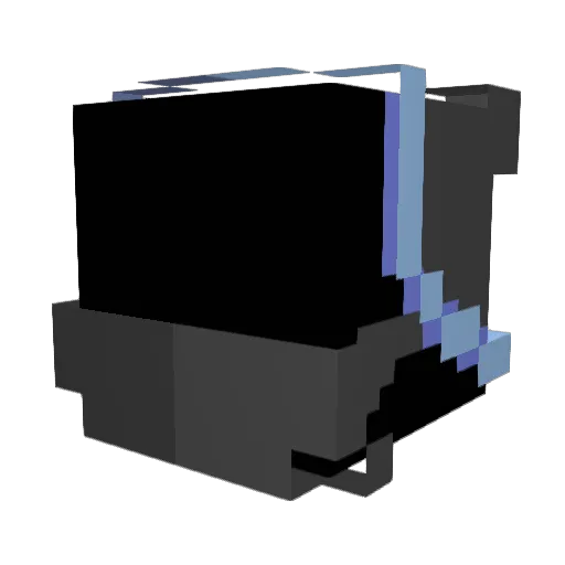 eidetikz Minecraft avatar head, 3D render