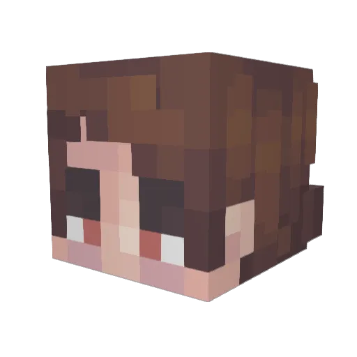 eidoneus Minecraft avatar head, 3D render