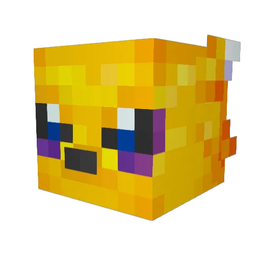 eifna Minecraft avatar head, 3D render