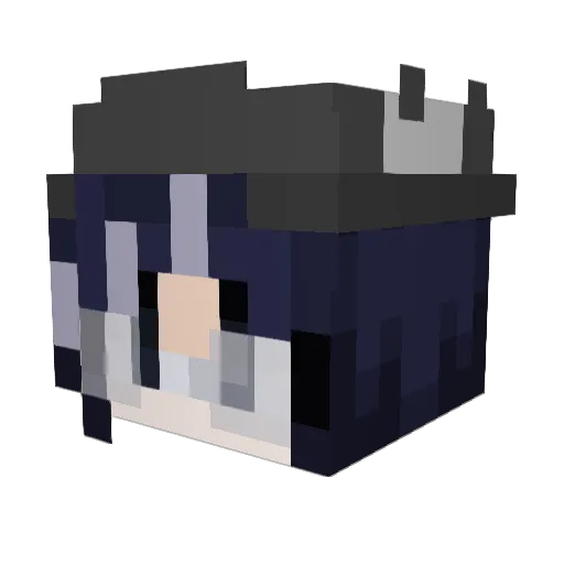 eigenvvector Minecraft avatar head, 3D render