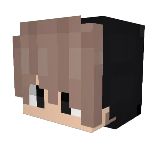 eightpatch Minecraft avatar head, 3D render