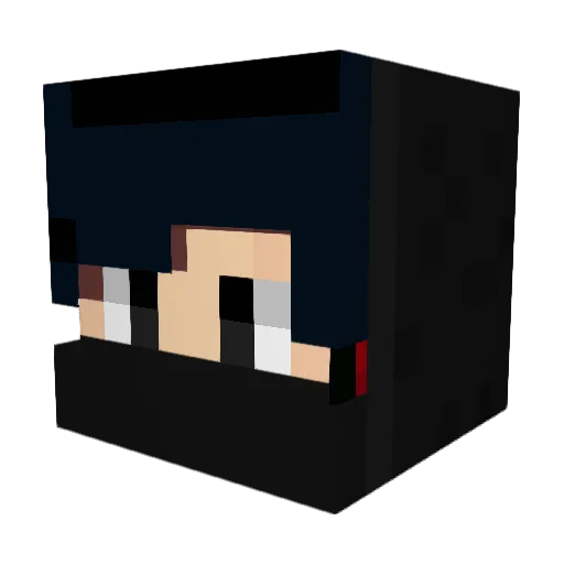 eightwoeightnine Minecraft avatar head, 3D render