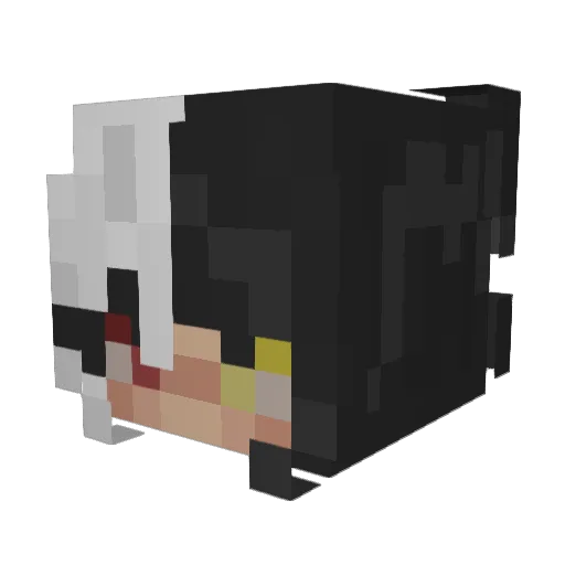 eightyy Minecraft avatar head, 3D render