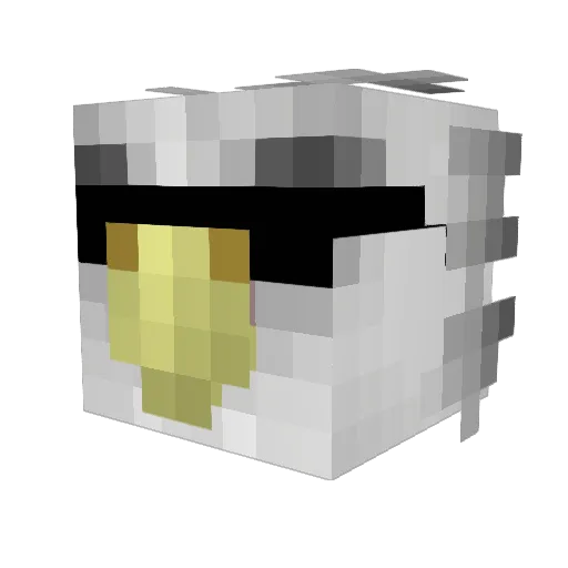 eigleroyal Minecraft avatar head, 3D render