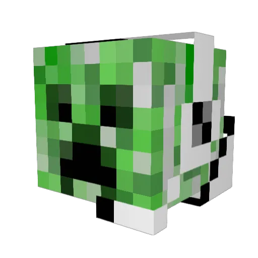 eigo1117 Minecraft avatar head, 3D render