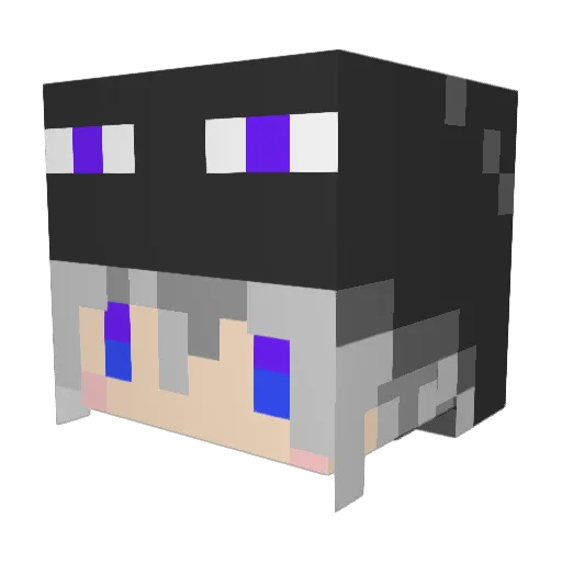eijinngu Minecraft avatar head, 3D render
