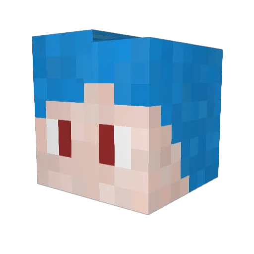 eil885 Minecraft avatar head, 3D render
