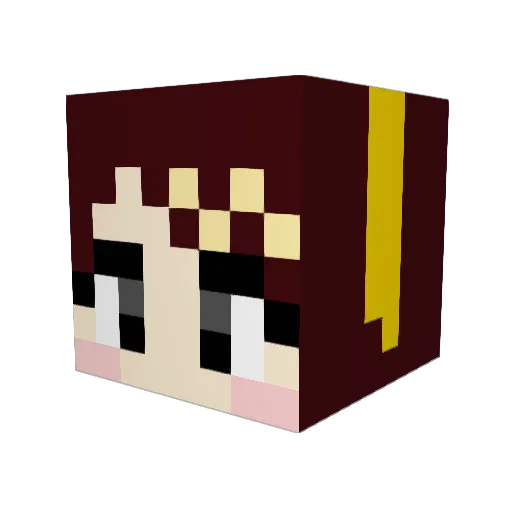 eile3 Minecraft avatar head, 3D render