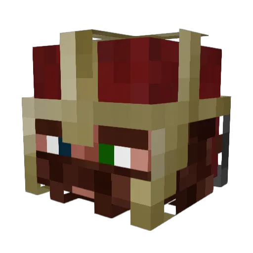 eilein Minecraft avatar head, 3D render