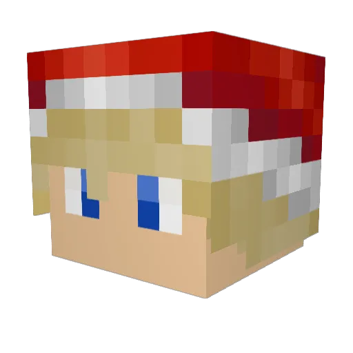 eilishloveshp Minecraft avatar head, 3D render