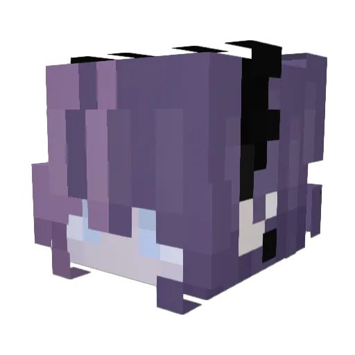 eilize Minecraft avatar head, 3D render