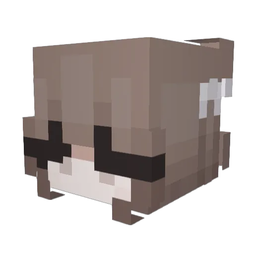 eilleee Minecraft avatar head, 3D render