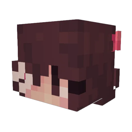 eimiie Minecraft avatar head, 3D render