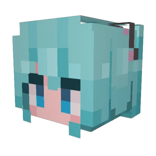 eimiko4ever Minecraft avatar head, 3D render