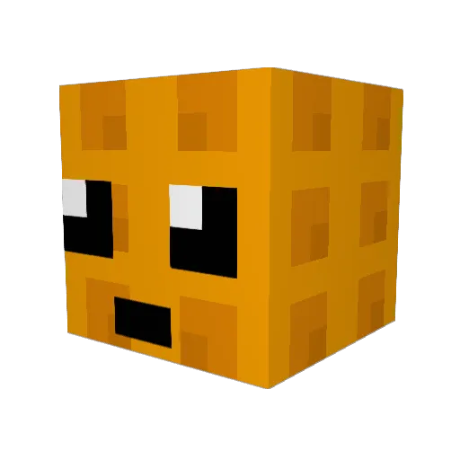 einBrezel Minecraft avatar head, 3D render